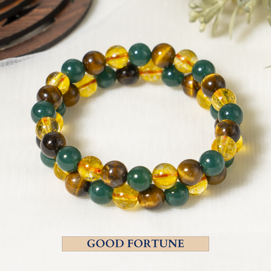 Healing Bracelets | GOOD FORTUNE | Gemstone Crystal Bracelet