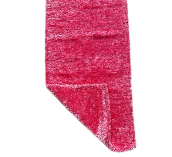 2' x 5' Feet Reversible Soft Shag Pink Area Rug