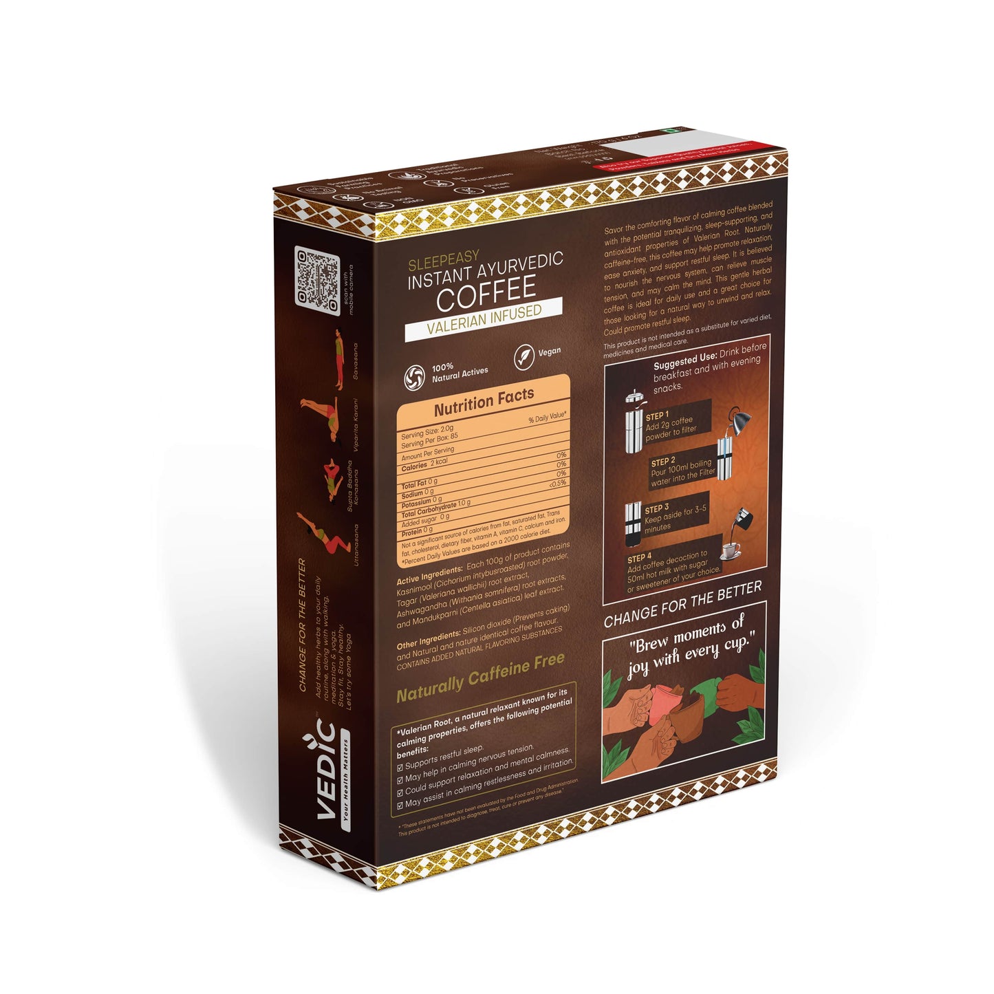 Vedic Coffee , Sleep Easy Instant Coffee, Valerian Infused