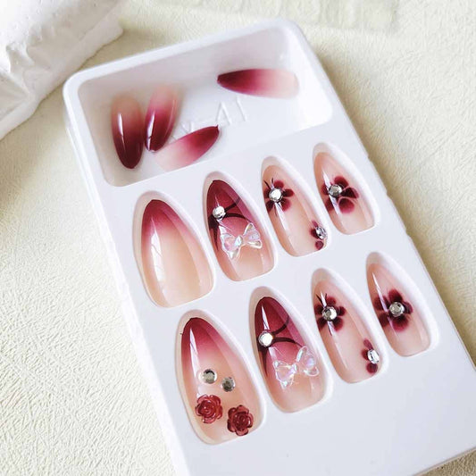 Fancy Design Decorated Press on Nails