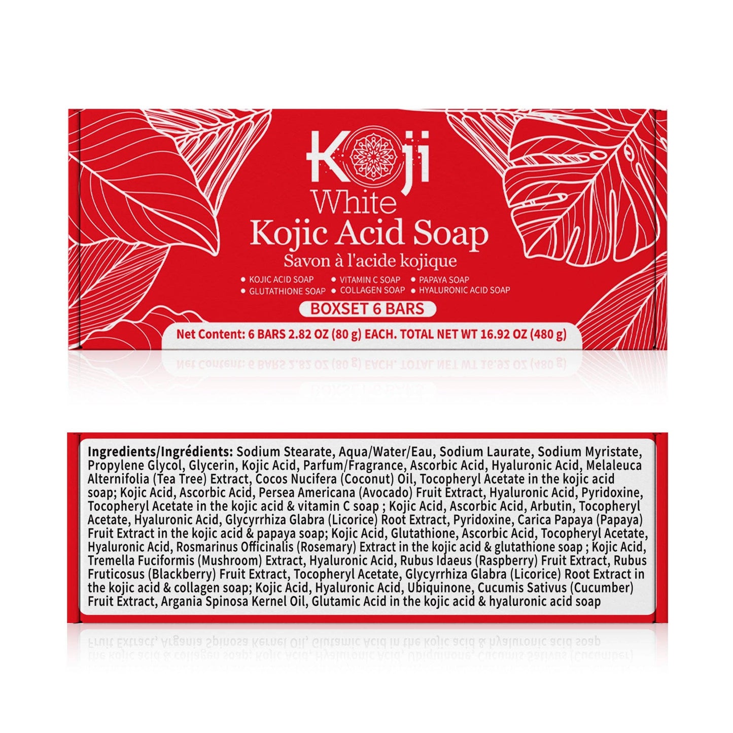 Kojic Acid Skin Brightening Soap Gift Sets (6 Bars)