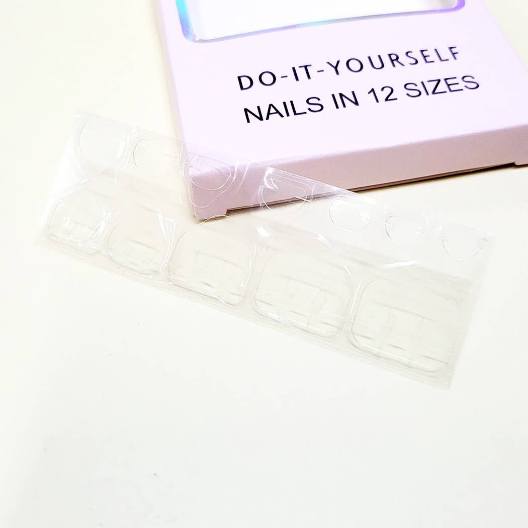 Women Pre Glued Press On Toe Nail Set