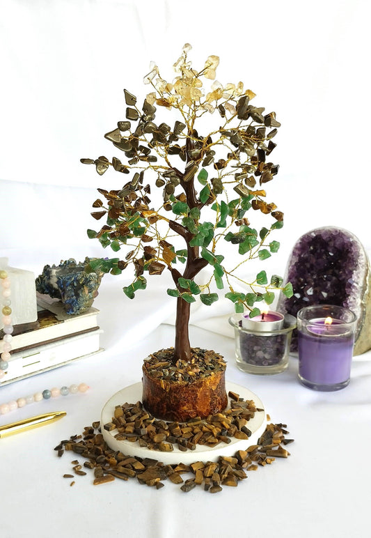 300 Chips Gemstone Tree | Money Tree | Tree Of Life