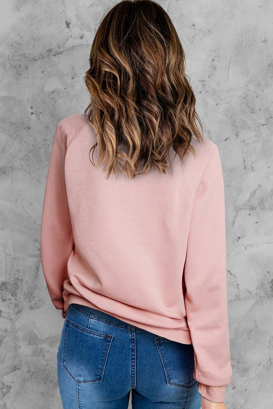 BE MINE Raglan Sleeve Sweatshirt - GlamZation