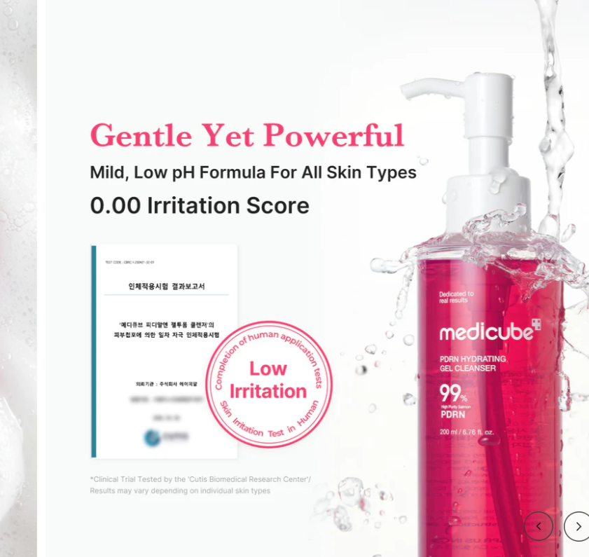MEDICUBE PDRN Pink Gel Hydrating Cleanser