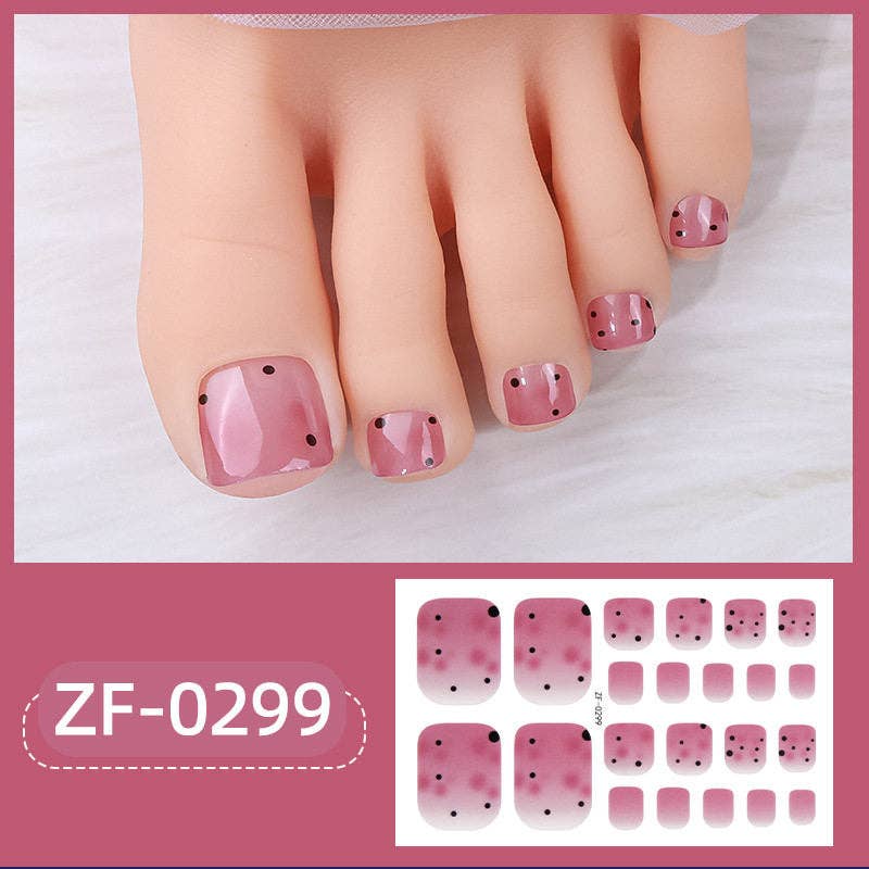 Nail Stickers With Pearl Glitter For Toes