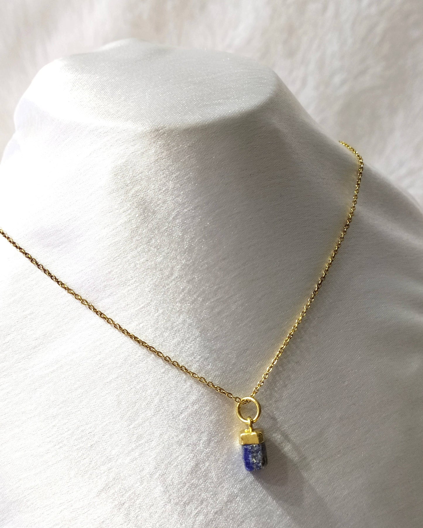Raw Crystal Necklace | Lapis Lazuli | Raw Gemstone Necklace