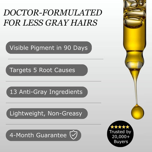Anti-Gray Serum | Gray Hair Reversal | Better Than Hair Dye
