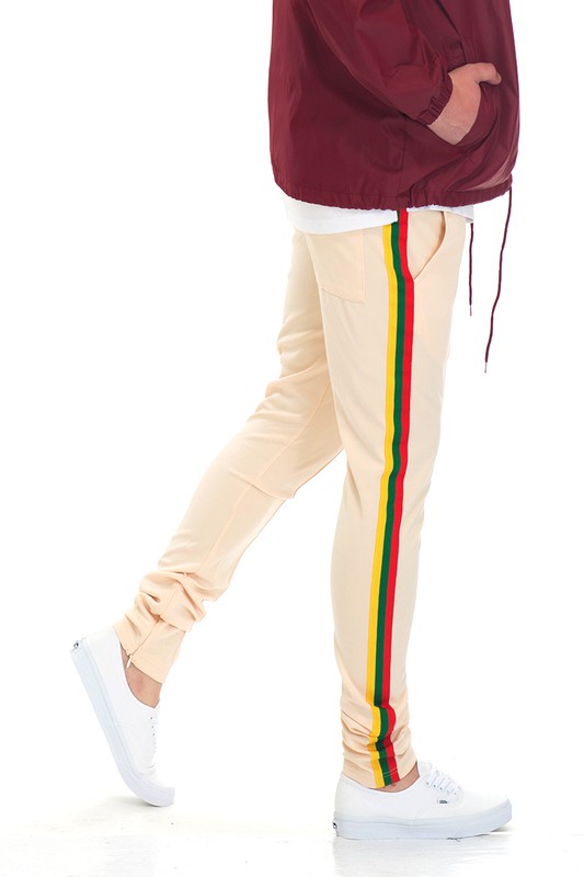 RASTA TAPED TRACK PANTS