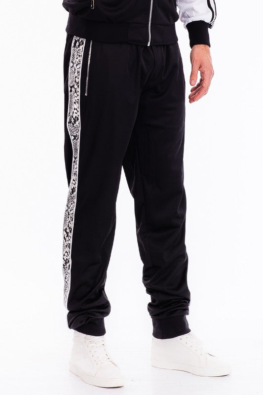 SNAKE SIDE PRINT TRACK JOGGER