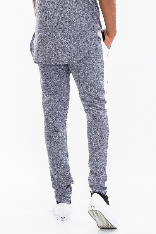 MENS STATIC PRINT FABRIC TRACK PANTS