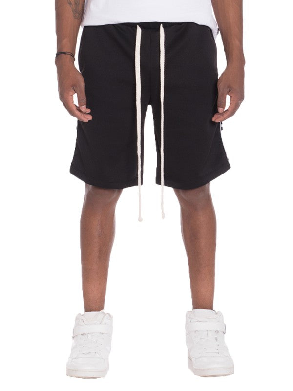 Weiv Mens Checkered Stripe Track Shorts