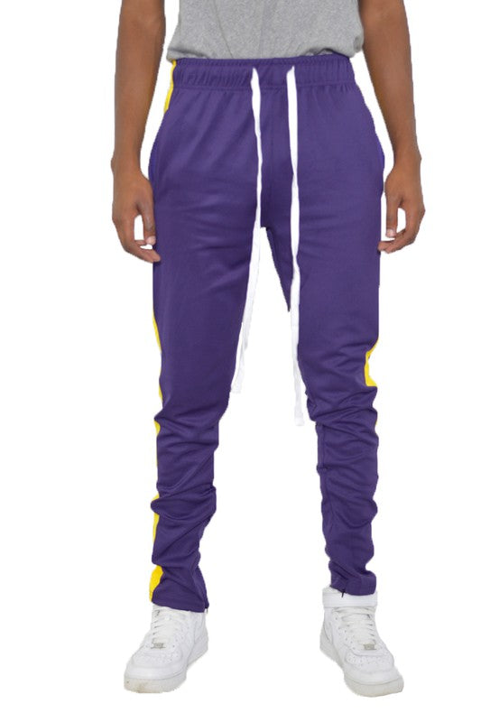 SLIM FIT SINGLE STRIPE TRACK PANT