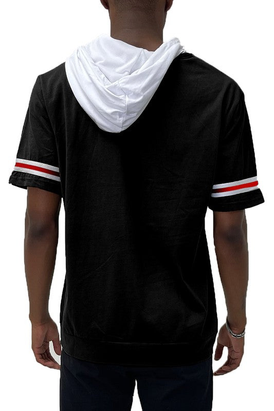 SHORT SLEEVE HOODED SHIRT