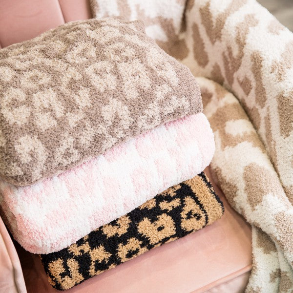 Luxe Super Soft Leopard Animal Print Comfy Blanket