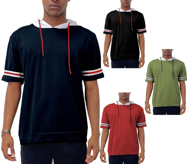 SHORT SLEEVE HOODED SHIRT