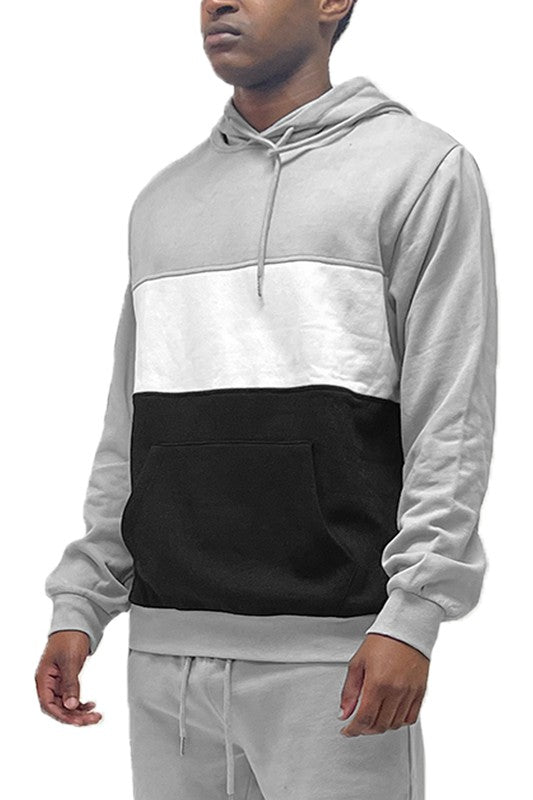 COLOR BLOCK PULLOVER HOODIE