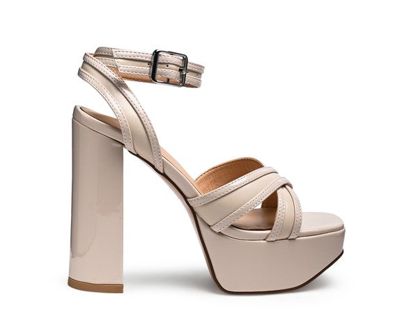 NYLE PLATFORM HEELED SANDALS