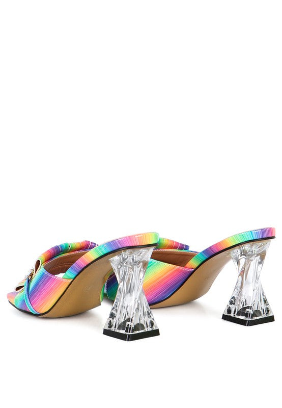 FANTASY CLEAR HEEL JEWEL SANDAL