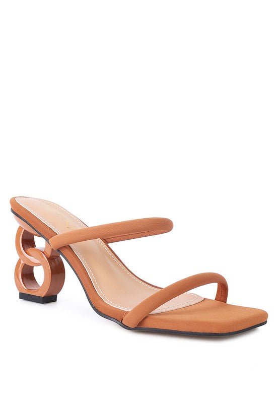 DOWNTOWN EXPERIMENT HEEL SLIDE SANDALS