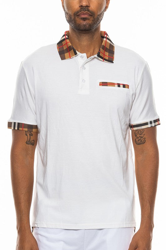 Checkered Plaid Short Sleeve Ploto Shirt