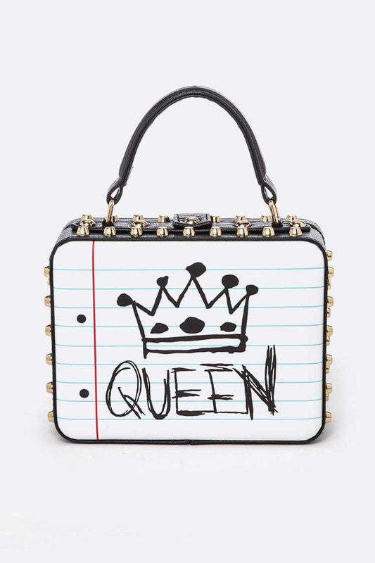 QUEEN LOVE Iconic Top Handle Box Swing Bag