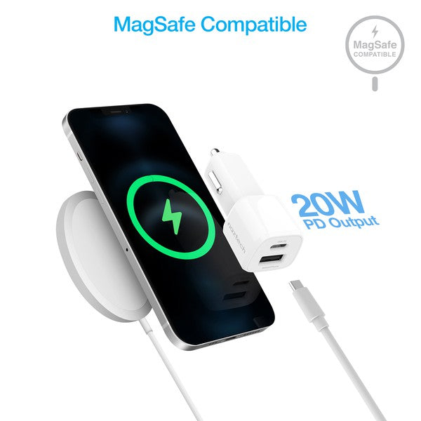 Naztech 20W USB-C PD &12W USB Car Charger