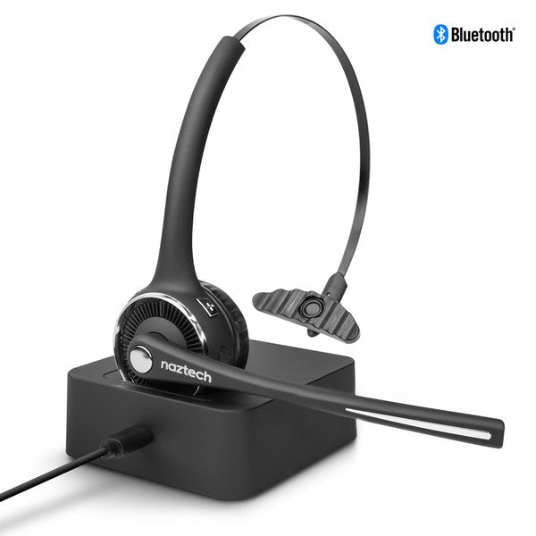 Naztech N980 BT Over-the-Head Headset w Base