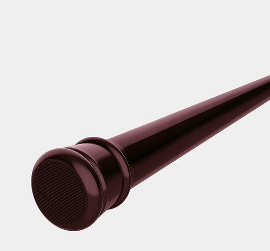 Burgundy Adjustable Tension Curtain Rod 41-76 in.