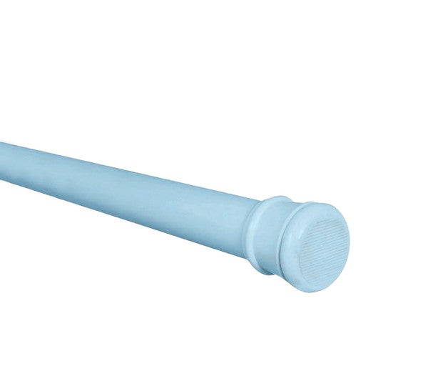 Blue Adjustable Tension Curtain Rod 41-76 in.