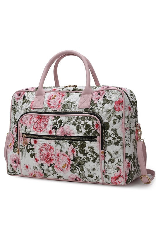 MKF Collection Jayla Botanical Pattern Duffle Bag