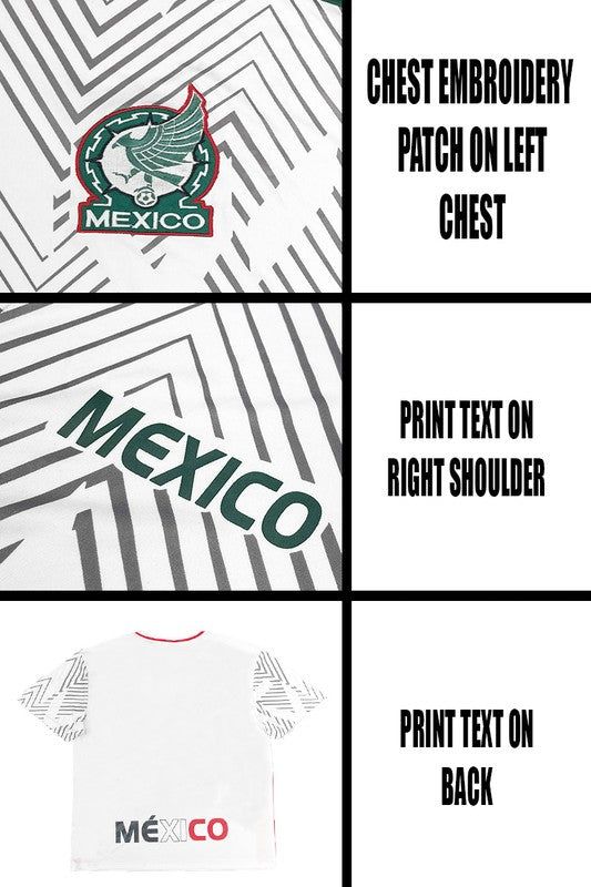 UNISEX MEXICO TEAM WORLD SOCCER JERSEYS TOP