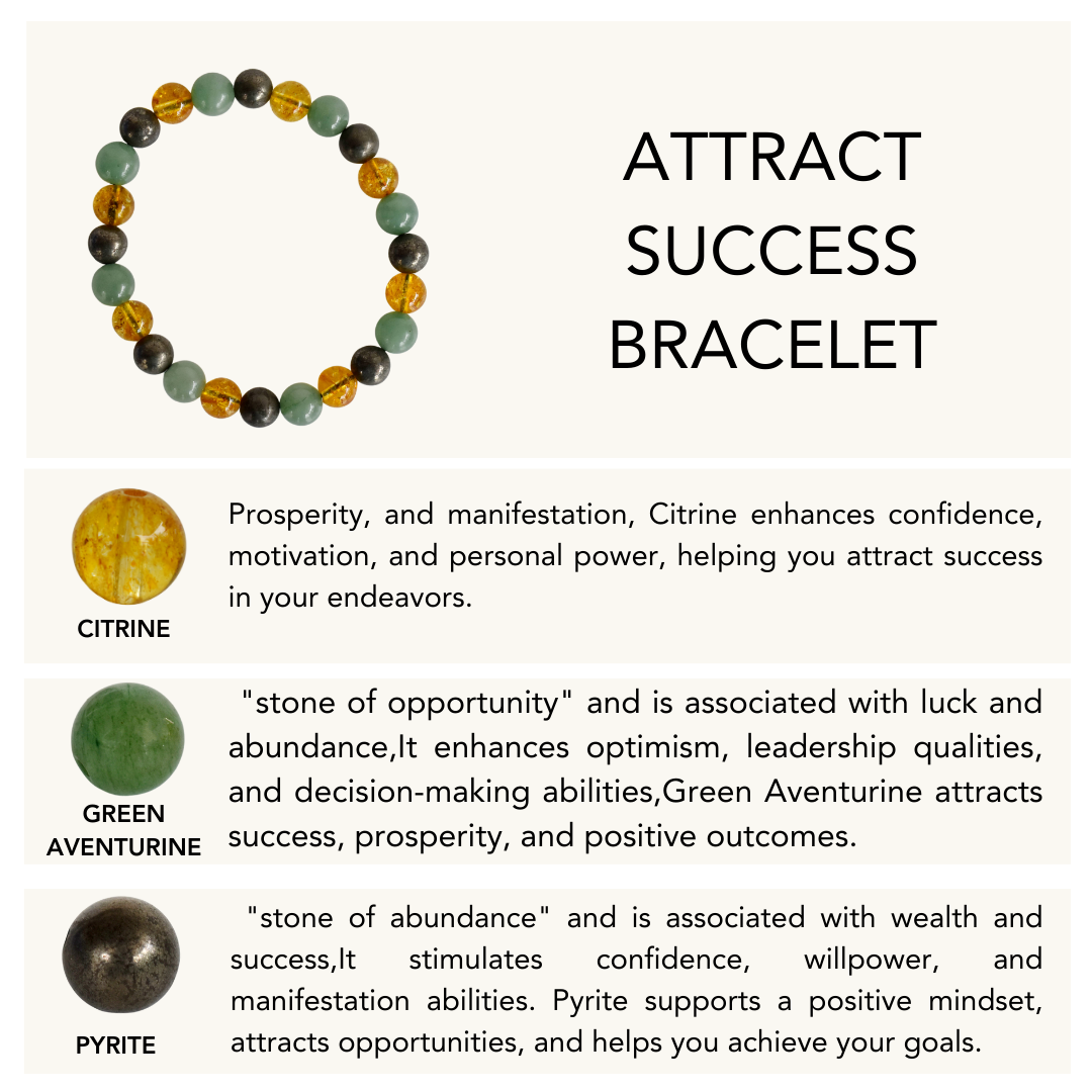 Healing Bracelets | SUCCESS & PROSPERITY | Crystal Bracelet