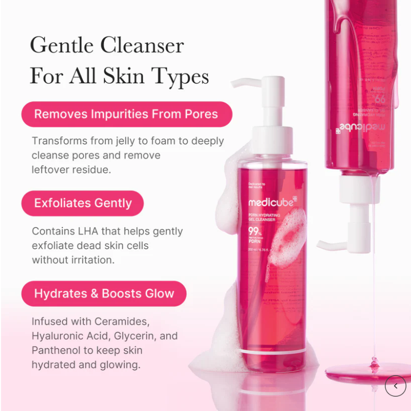MEDICUBE PDRN Pink Gel Hydrating Cleanser