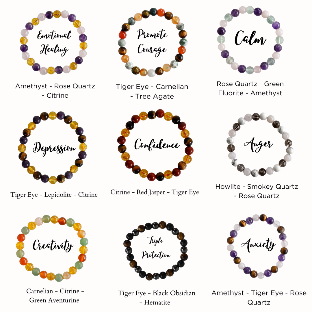 Healing Bracelets | GOOD LUCK | Crystals Gemstones Bracelets