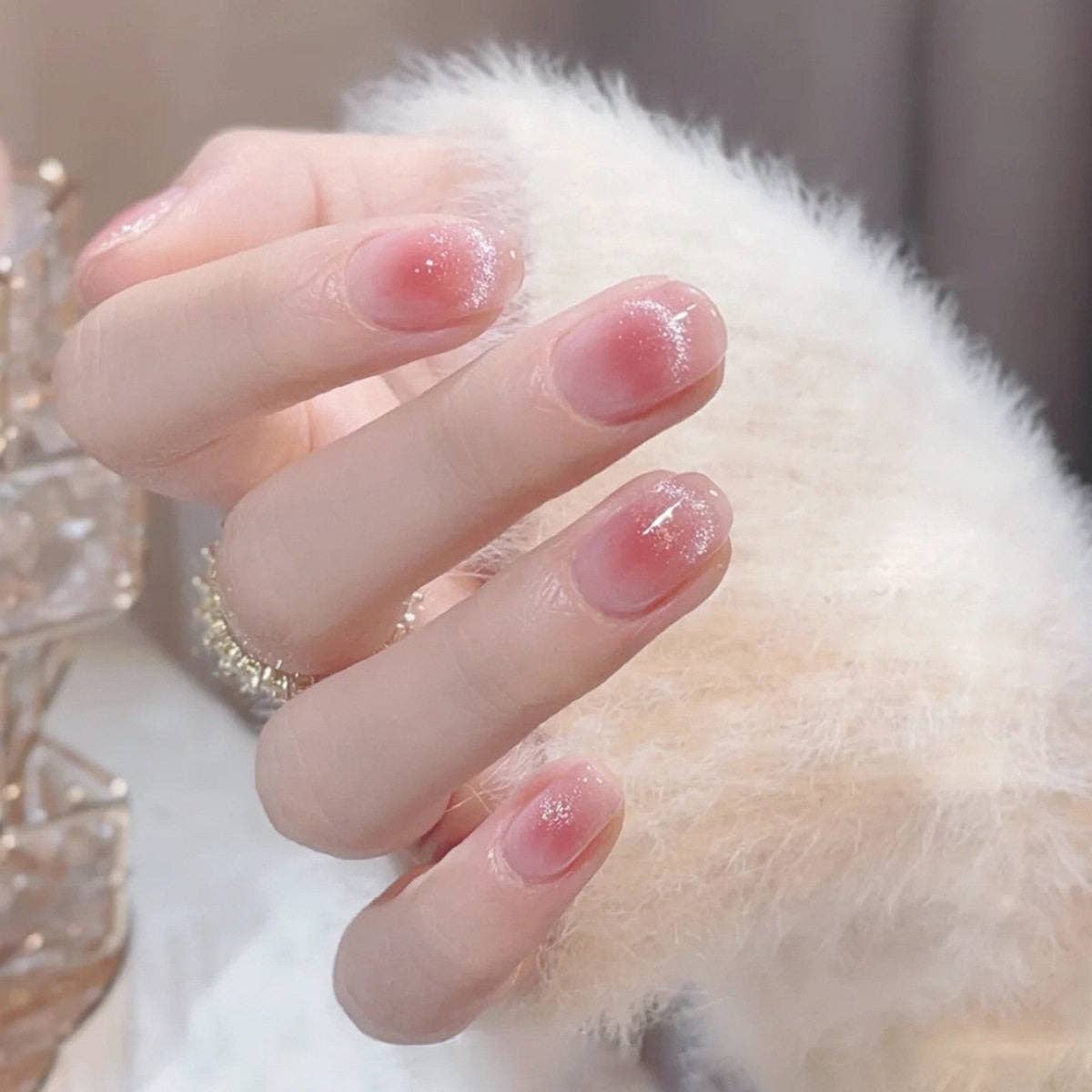 Removable Cat Eye False Nails With Various Shapes For Nail Art