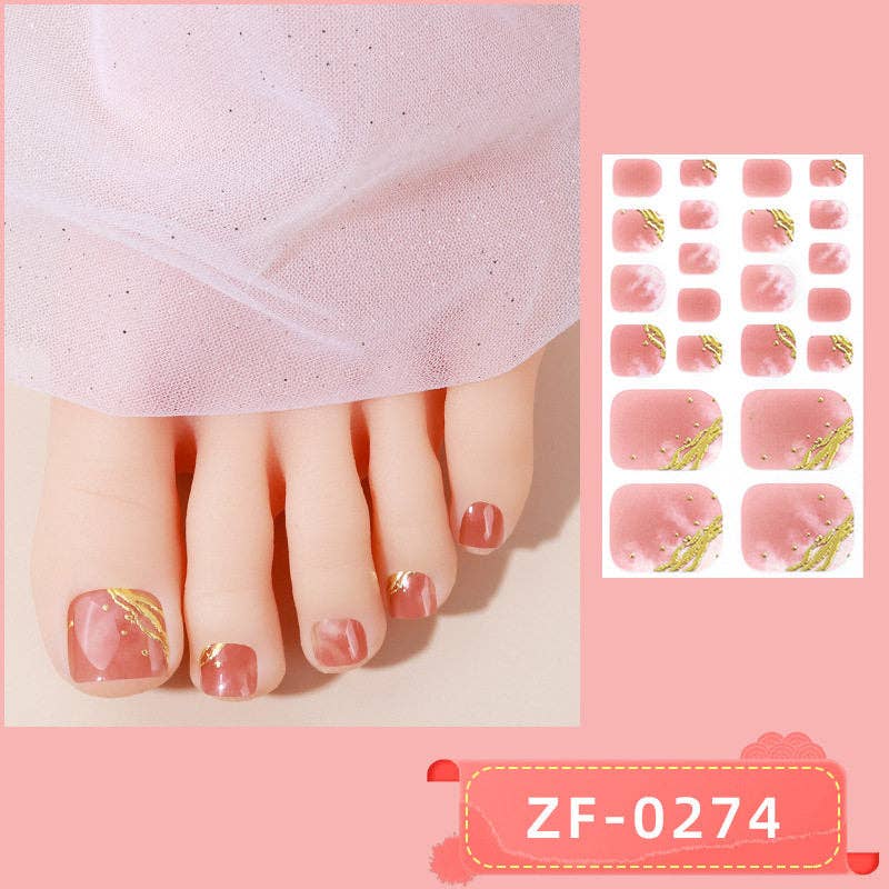 Nail Stickers With Pearl Glitter For Toes