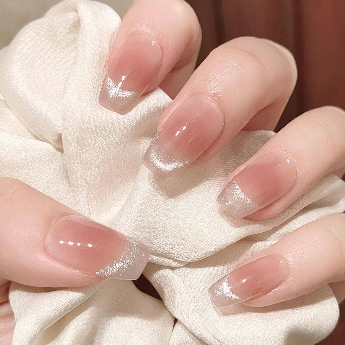 Removable Cat Eye False Nails With Various Shapes For Nail Art