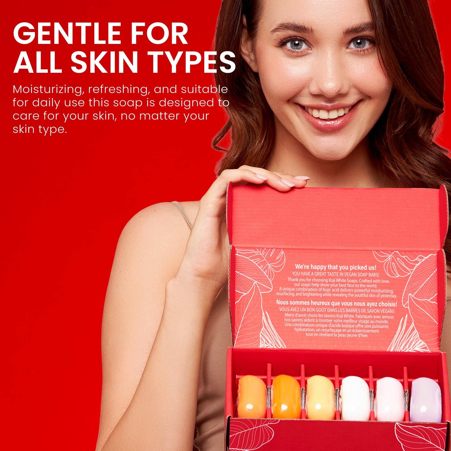 Kojic Acid Skin Brightening Soap Gift Sets (6 Bars)