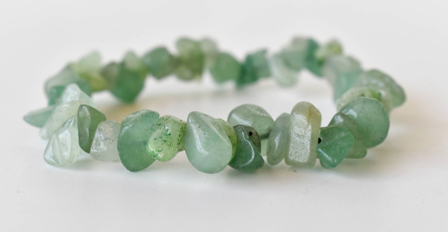 Healing Stone | Green Aventurine | Spiritual Chip Bracelet