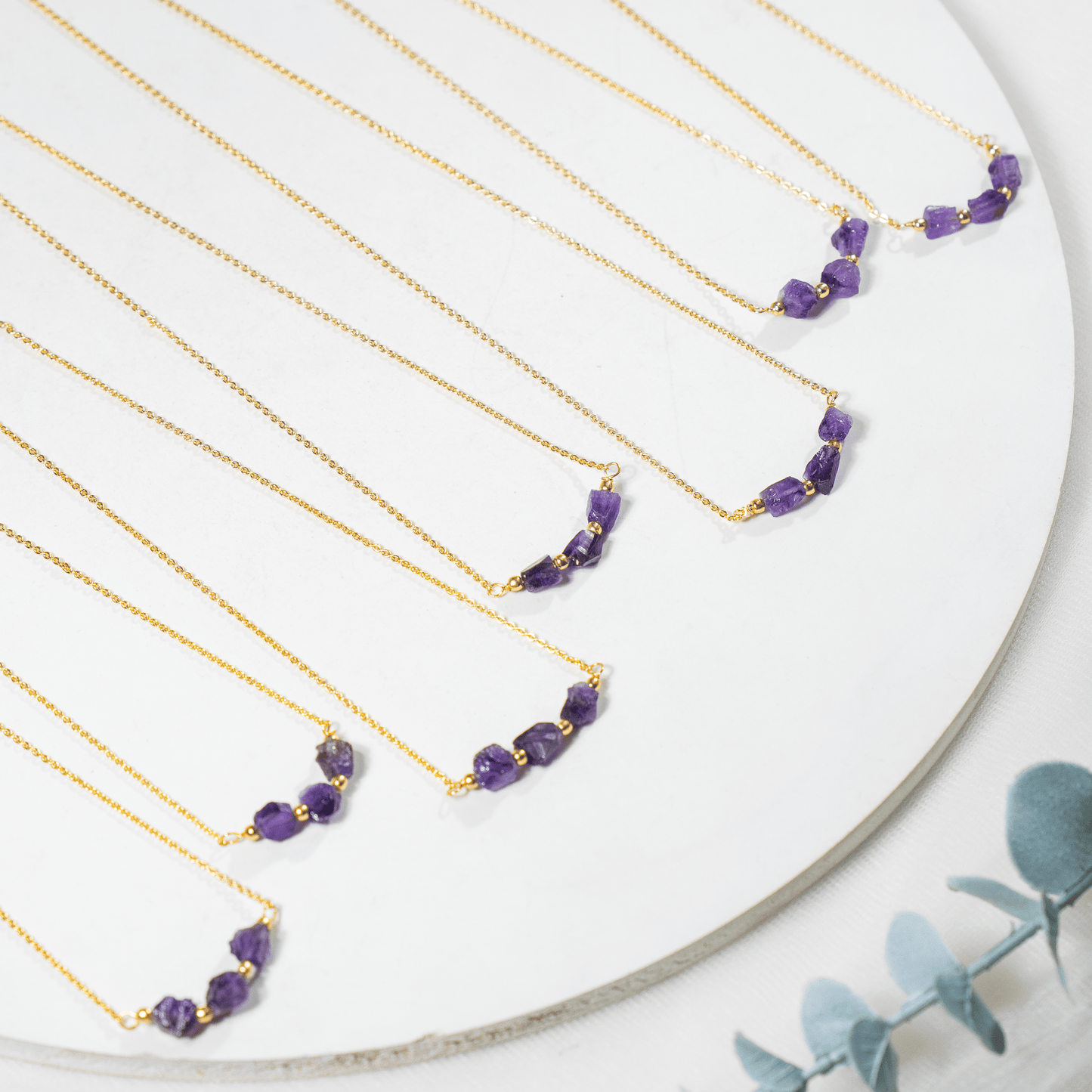 Raw Crystal Necklace| Amethyst Stone | Raw Amethyst Necklace