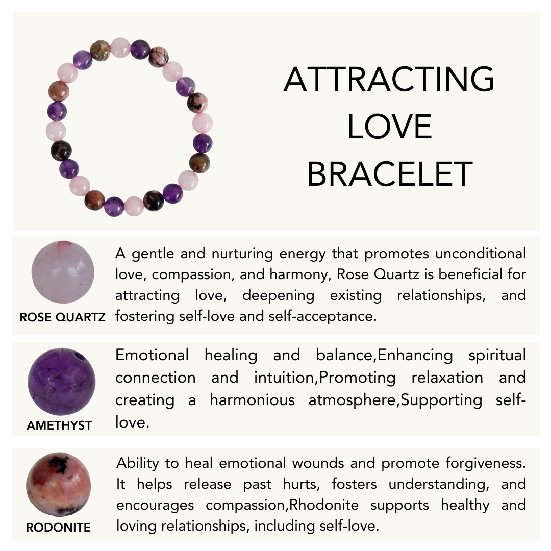 Healing Bracelets | LOVE | Gemstones Crystal Bracelets