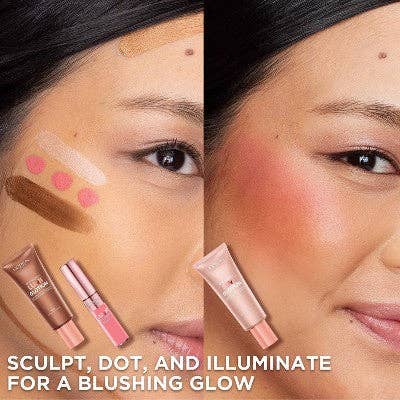 L'Oreal Paris True Match Lumi Le Liquid Blush for Cheeks Glowy Gold Pink 0.33 fl oz - New