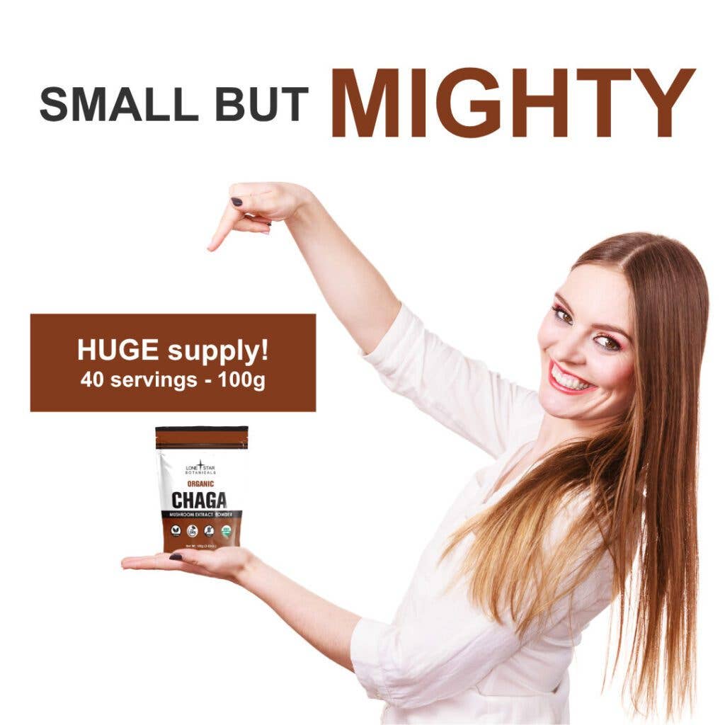Lone Star Botanicals Organic Chaga Mushroom Powder 3.5oz