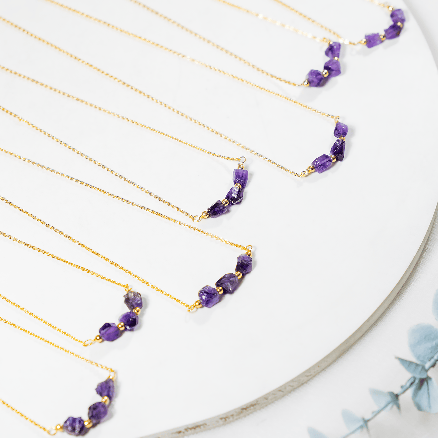 Raw Crystal Necklace| Amethyst Stone | Raw Amethyst Necklace