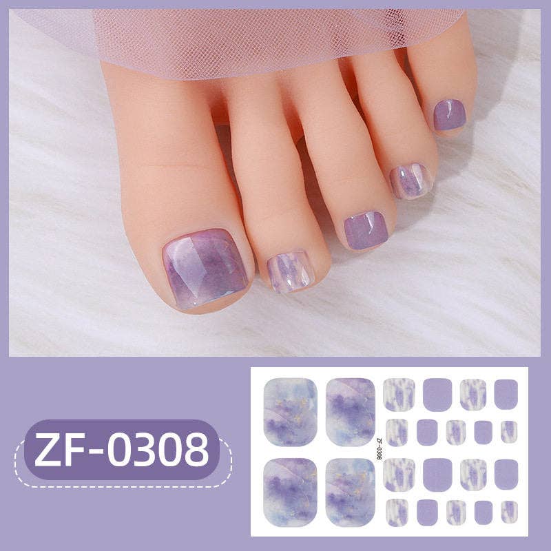 Nail Stickers With Pearl Glitter For Toes