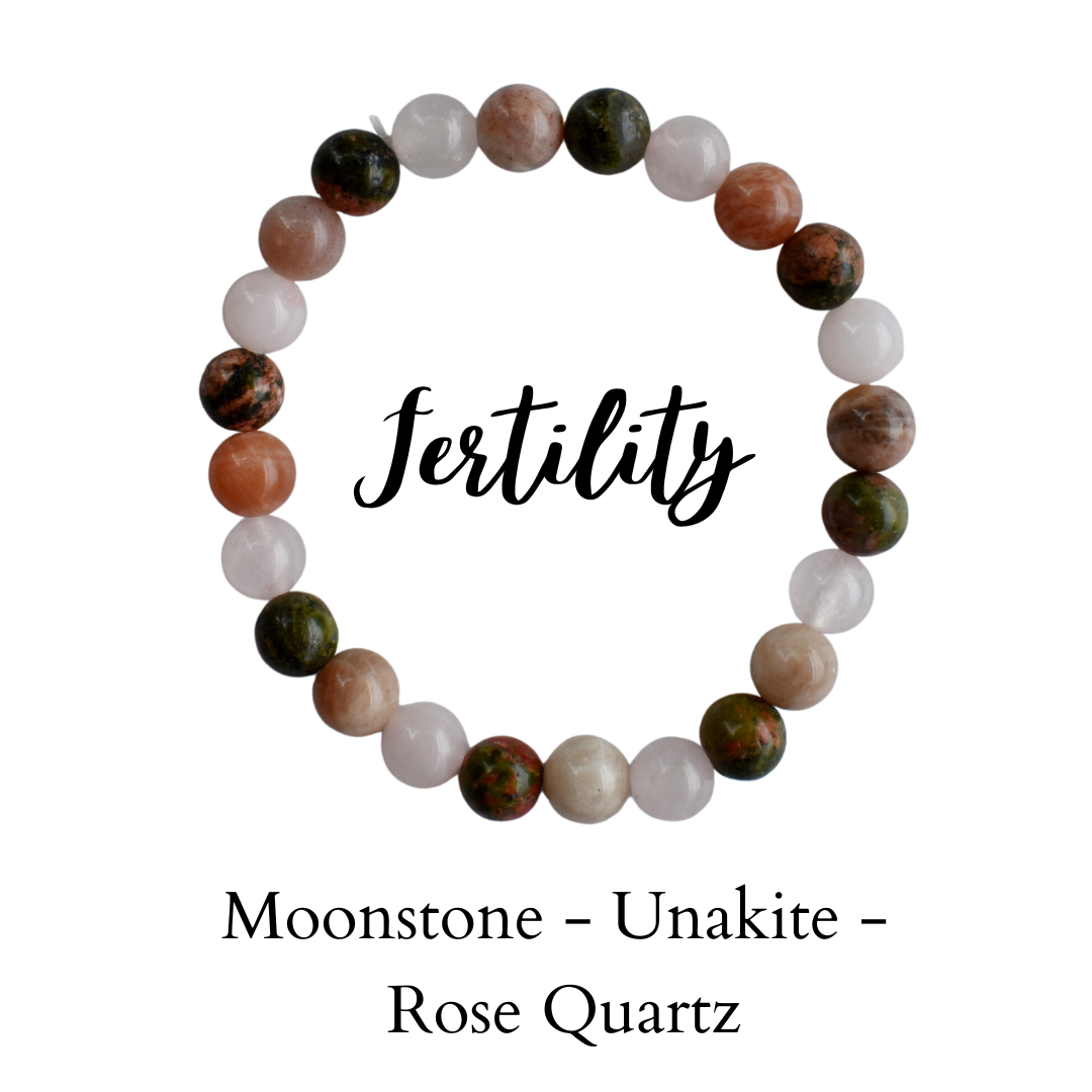 Healing Bracelets | FERTILITY | Gemstones Crystal Bracelets