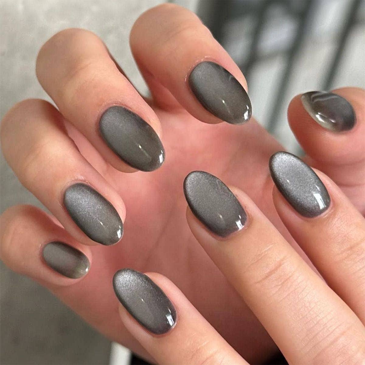 Removable Cat Eye False Nails With Various Shapes For Nail Art
