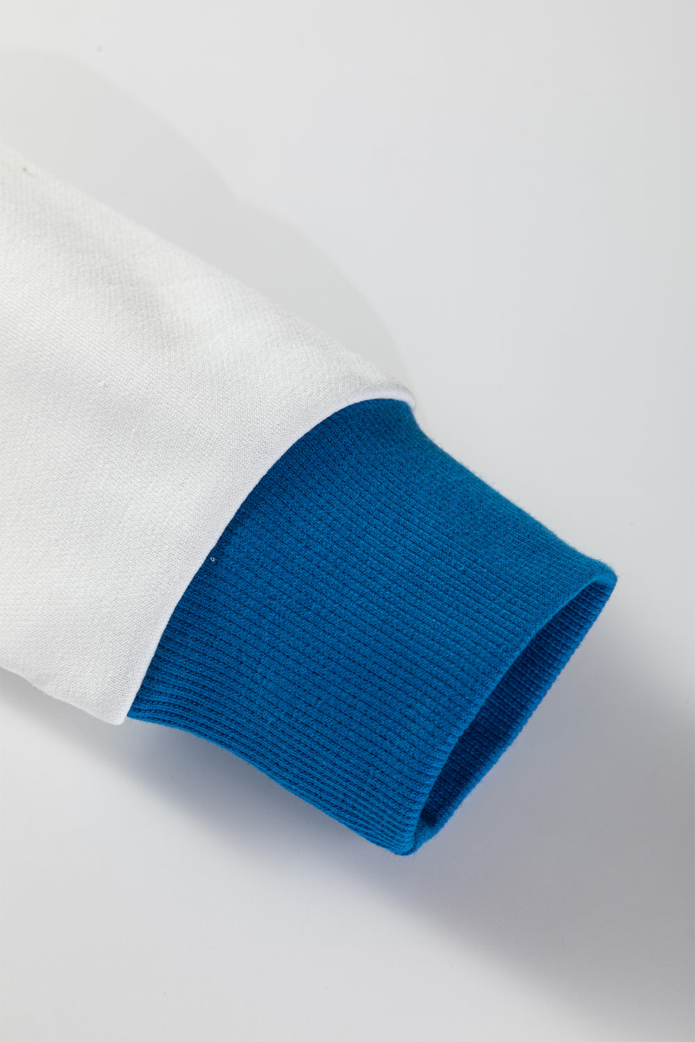 White GAME DAY Letter Graphic Varsity Striped Detail Baggy Sweatshirt