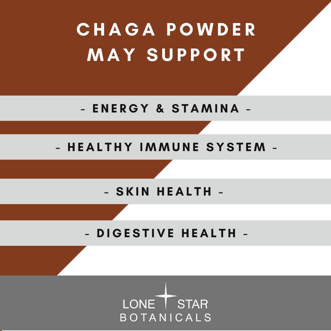 Lone Star Botanicals Organic Chaga Mushroom Powder 3.5oz